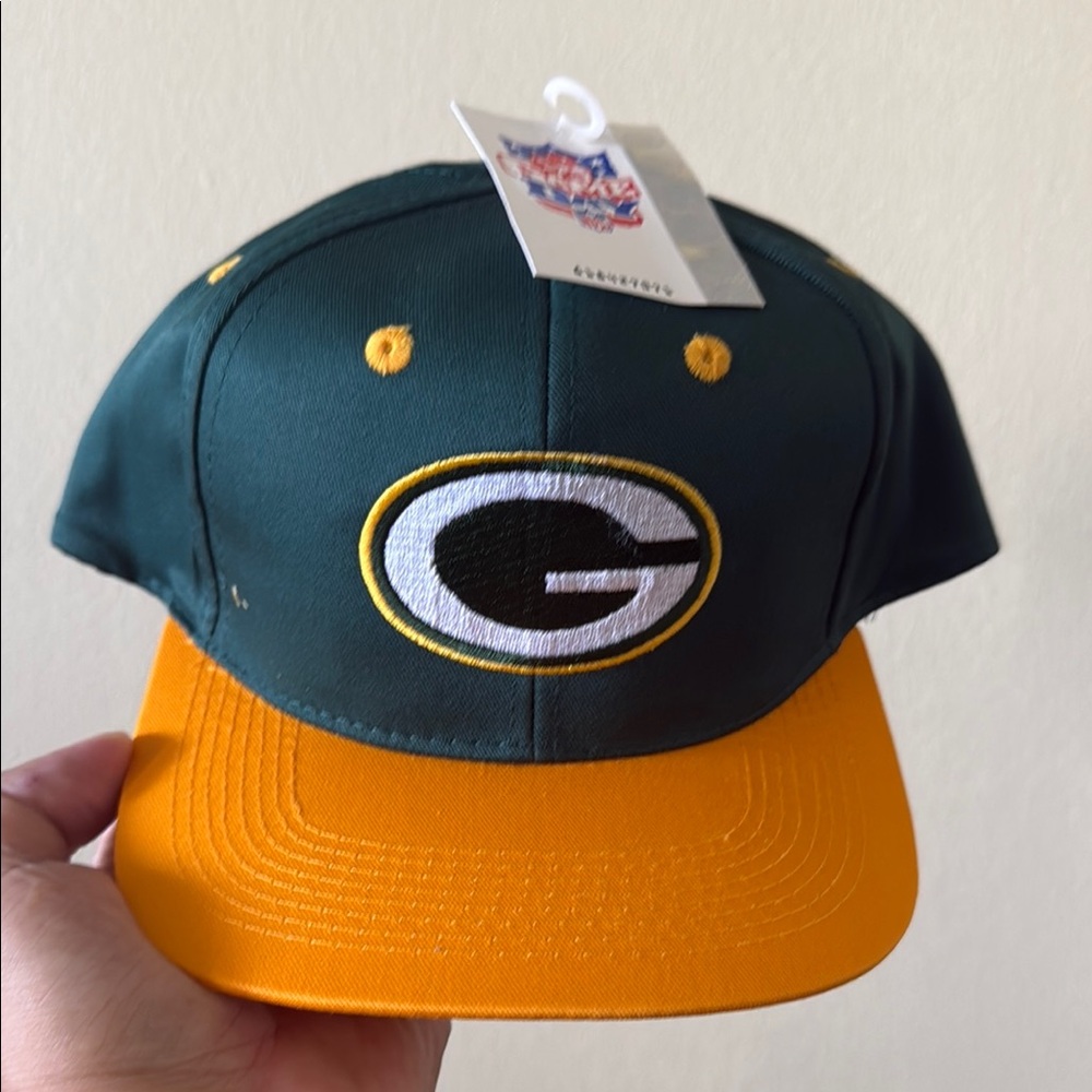 Green Bay Packer Cap - Green and Yellow Snapback Hat